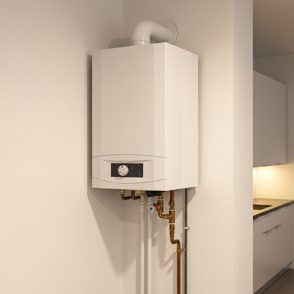Professional gas boiler installation