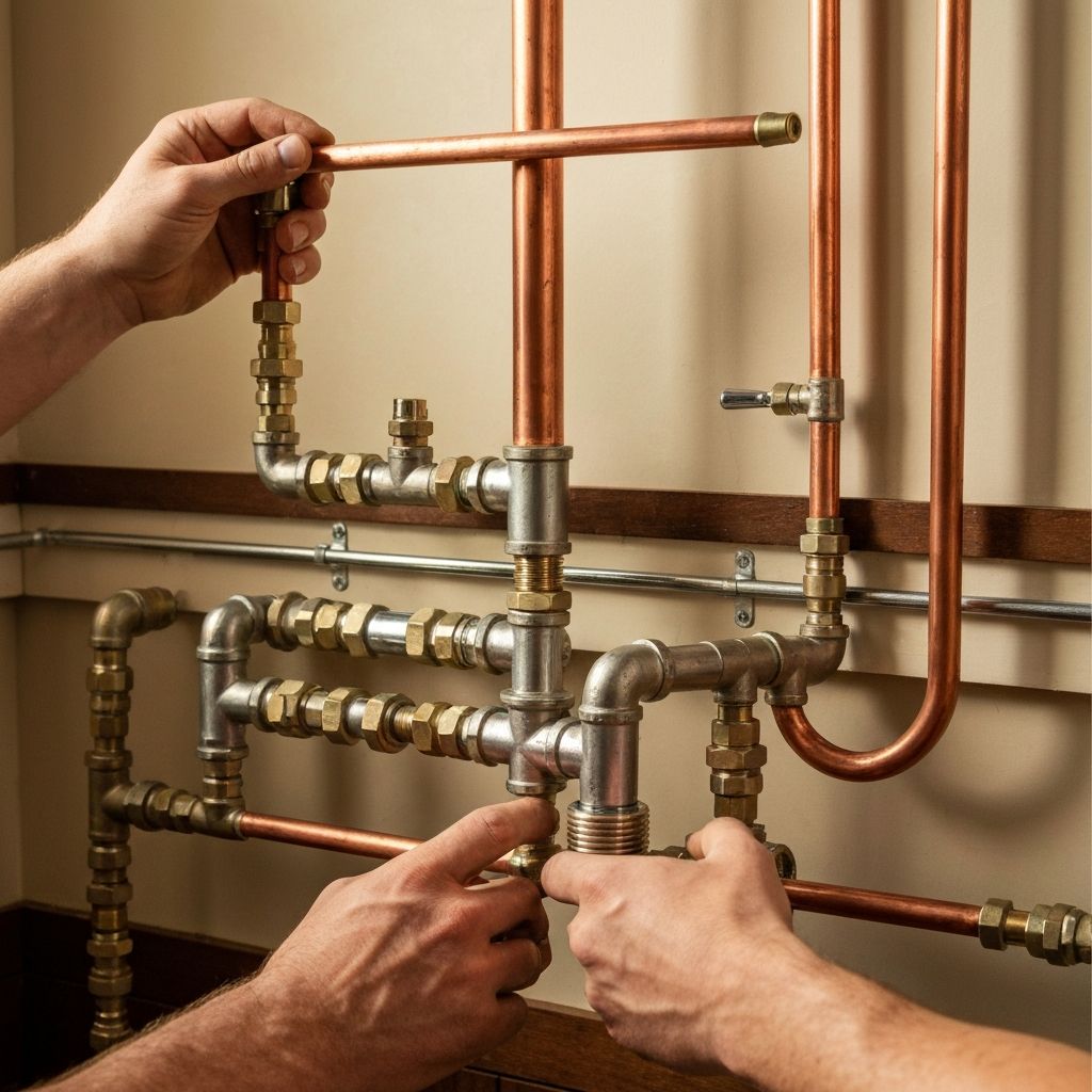Professional plumbing installation